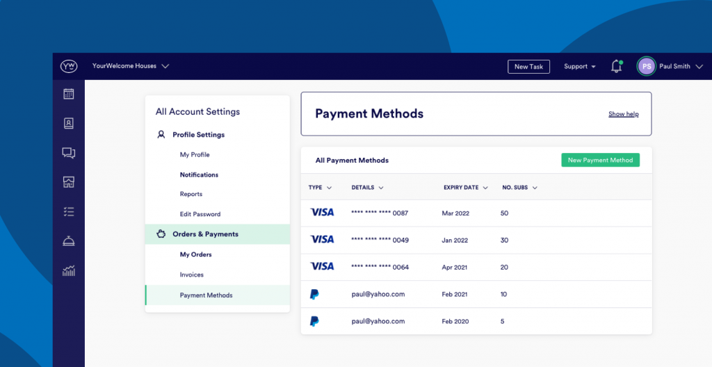 Payment Method Buttons Payment Methods - YourWelcome Support